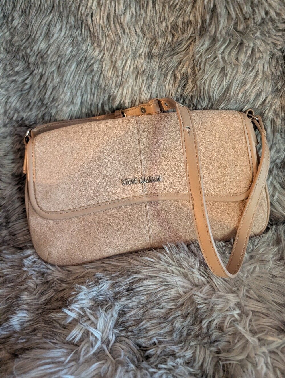 Steve Madden Beige Crossbody Bag